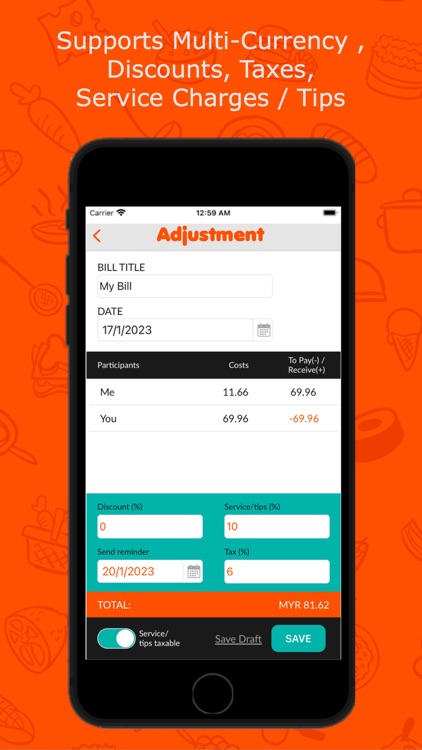 Leasy App - Bill Splitter