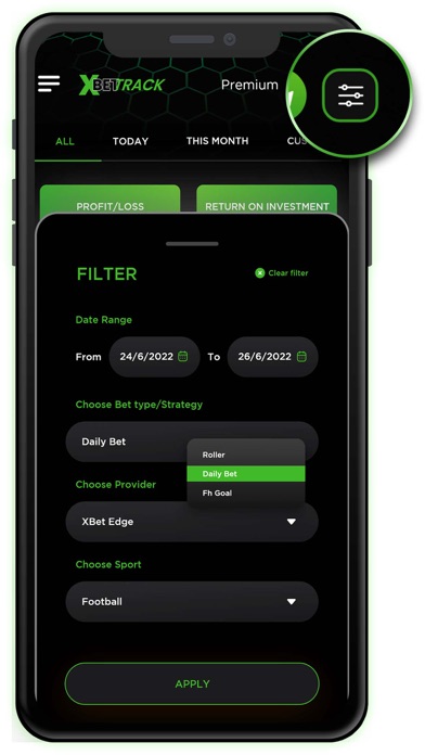 XBet Track Sports Bet Tracker Screenshot