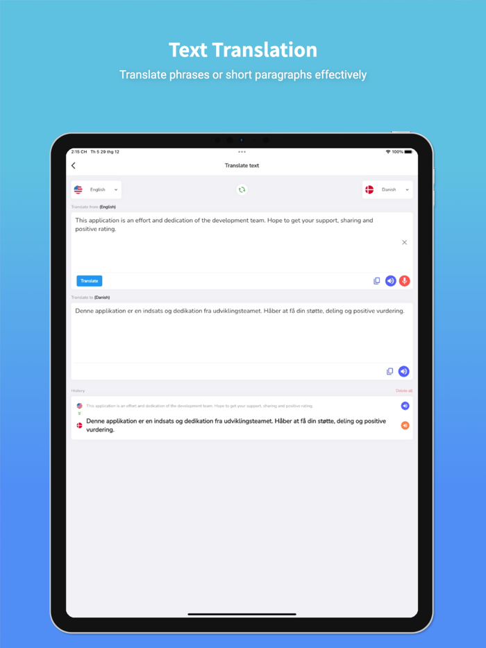 Danish Translator and Learn 