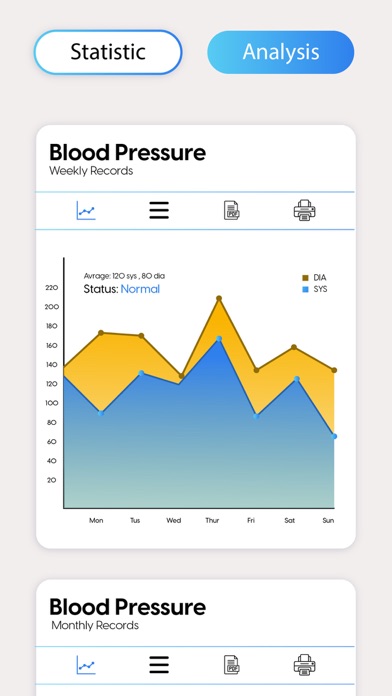 Blood Pressure Tracker BP App Screenshot