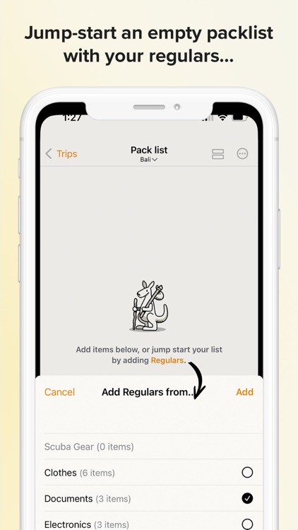 Packaroo - Packing Lists