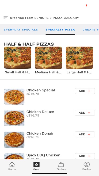 Seniores Pizza Calgary screenshot-4