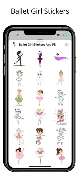 Game screenshot Cute Ballet Girl Stickers apk