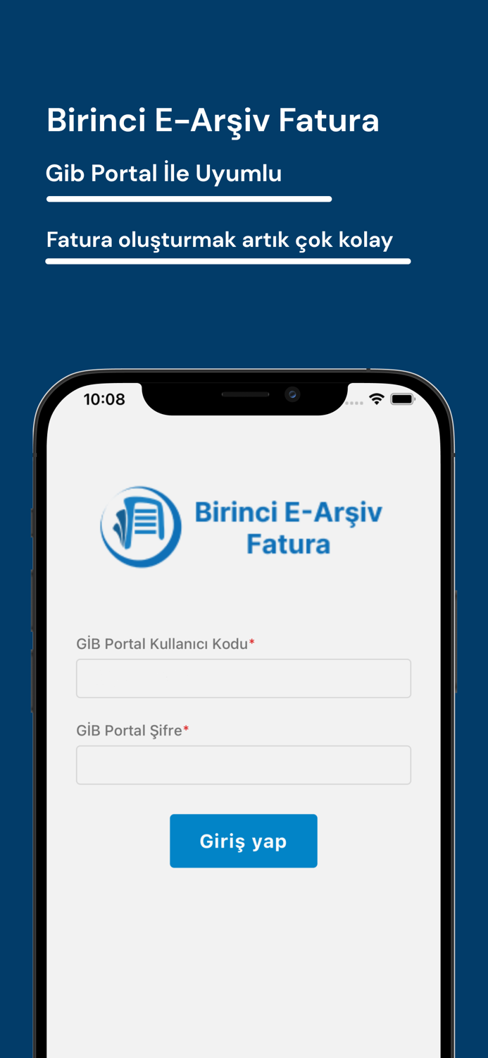 Birinci E-Arşiv Fatura