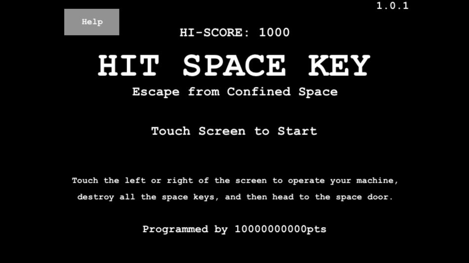 #1. Hit Space Key (iOS) 由: Junichi Sakai