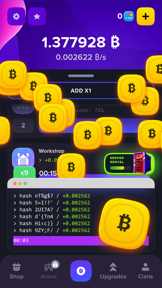 Bitcore: the Crypto idle game screenshot