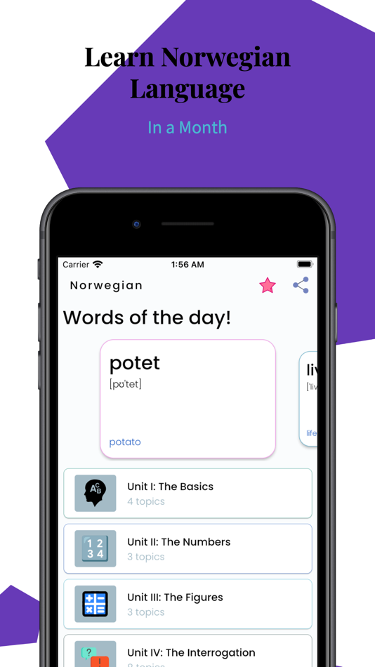 #1. Learn Norwegian For Beginners (iOS) 由: Zubair Saleem