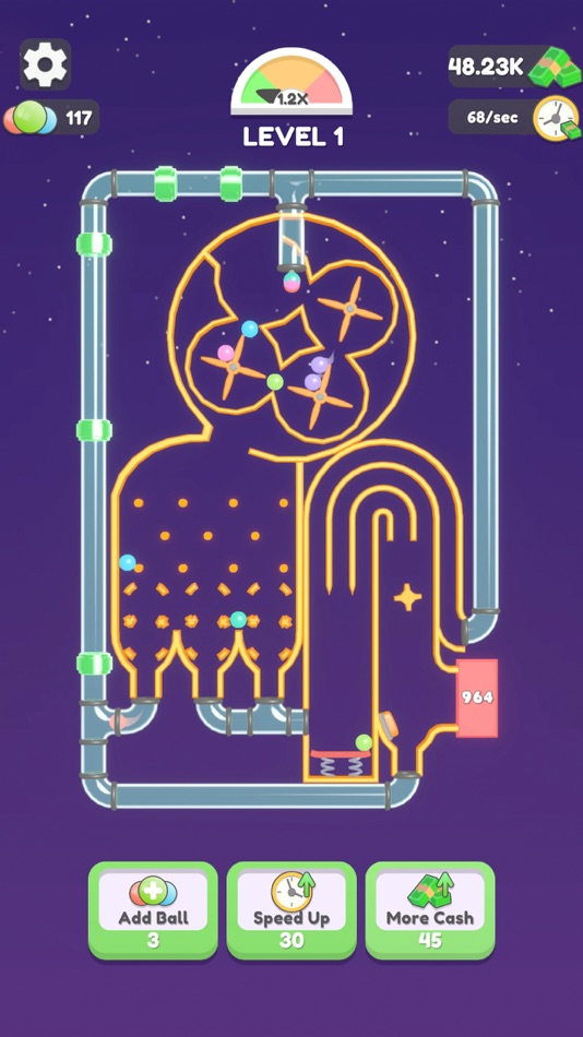 #3. Ball Machine ASMR (iOS) Podle: Brew Games