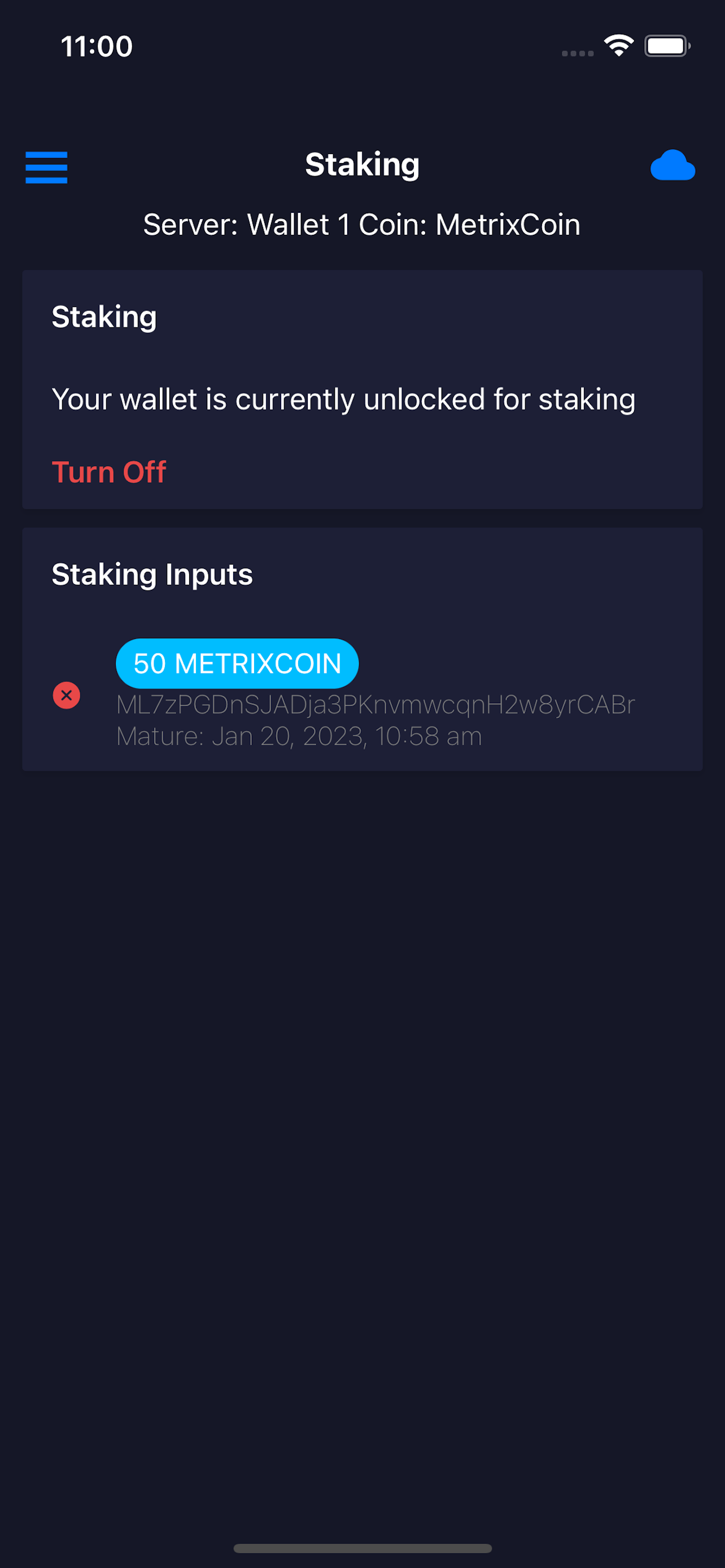 My Staking Wallet