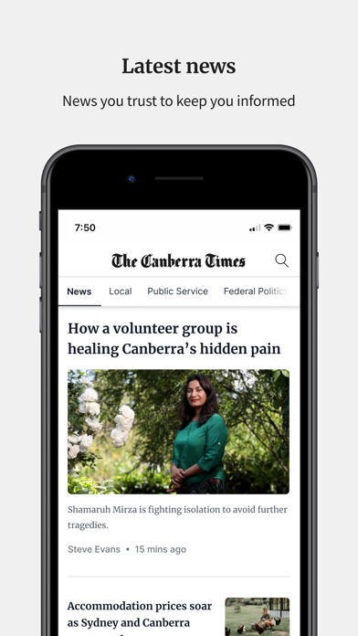 Canberra Times Screenshot