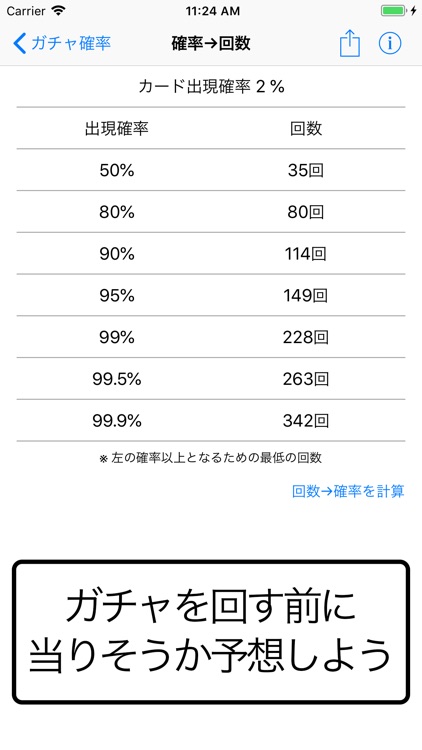 ガチャ確率計算