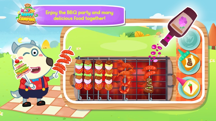Wolfoo Happy Camping Trip screenshot-3