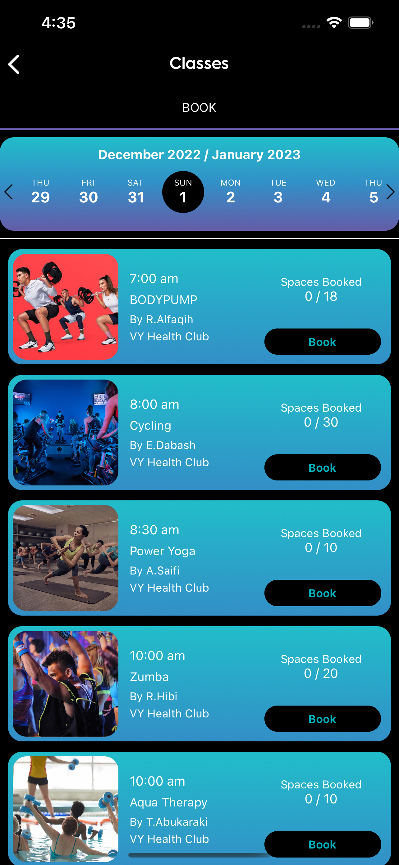 VY Health Club