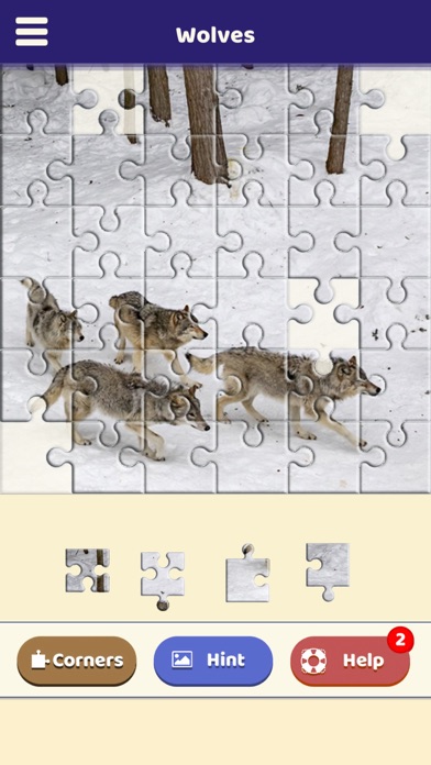 Wolf Lovers Puzzle Screenshot