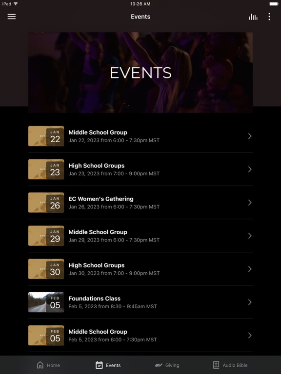 Enjoy Church GJ iPad screenshot 2 - Education app