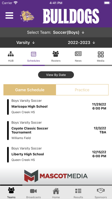 Queen Creek Athletics Screenshot