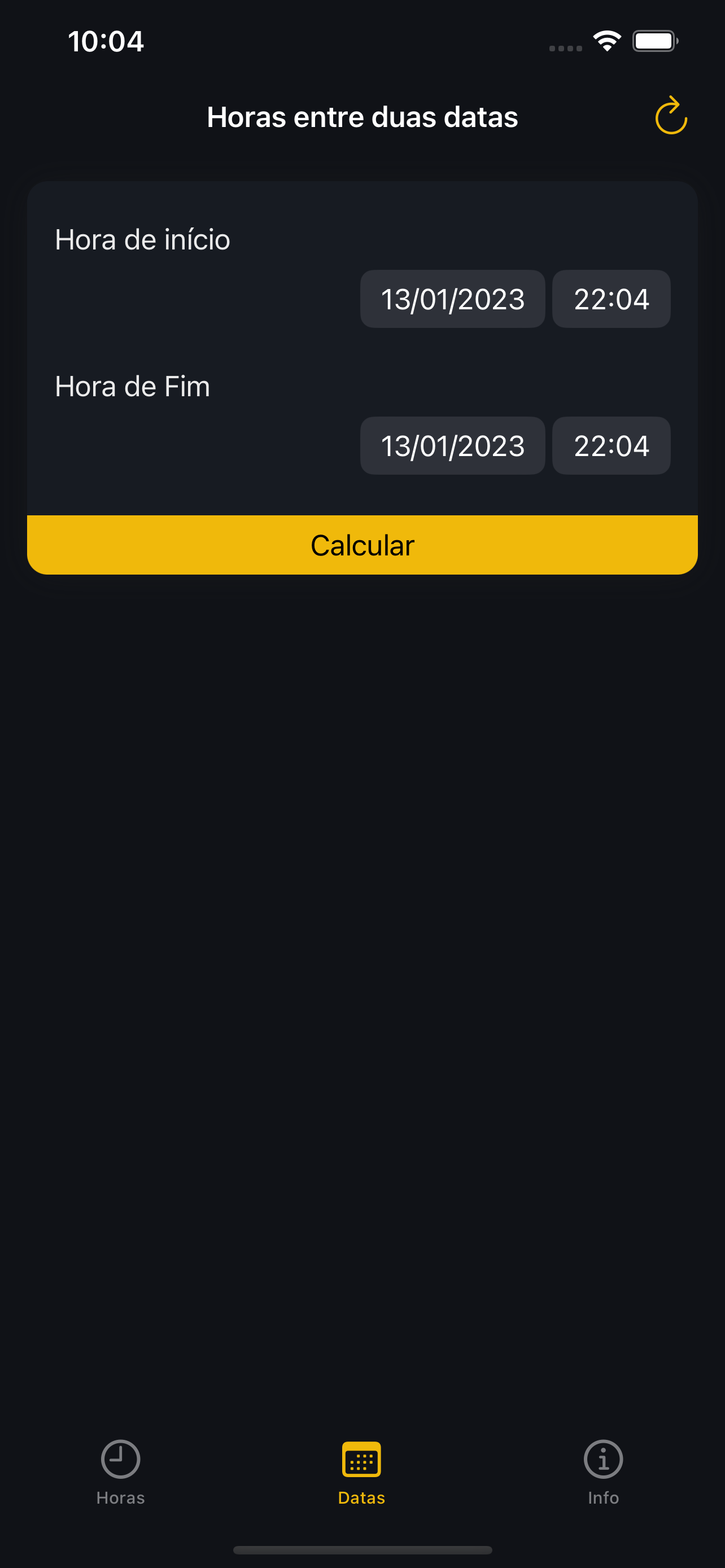 Calculadora de Horas, Minutos