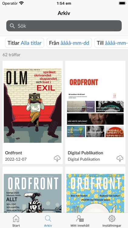 Ordfront magasin