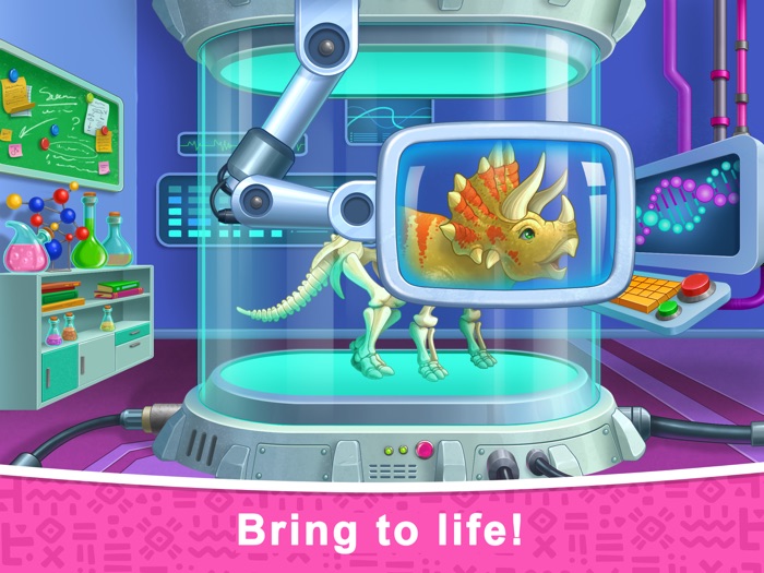 Dinosaur truck car games dig