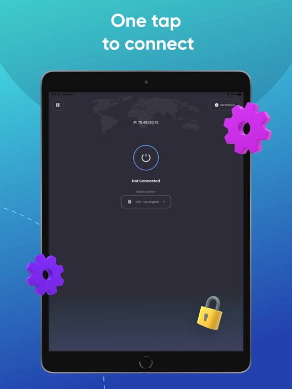 VPN Proxy - OpticalVPN iPad screenshot 4 - Productivity app