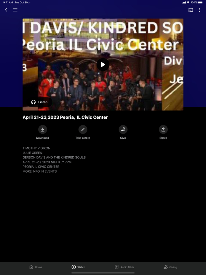 Timothy V Dixon Ministry