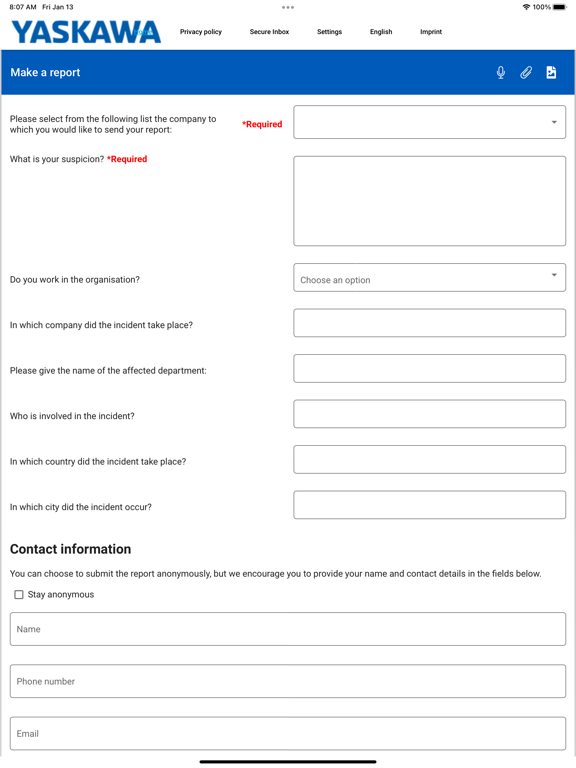 Screenshot #5 pour YASKAWA Compliance