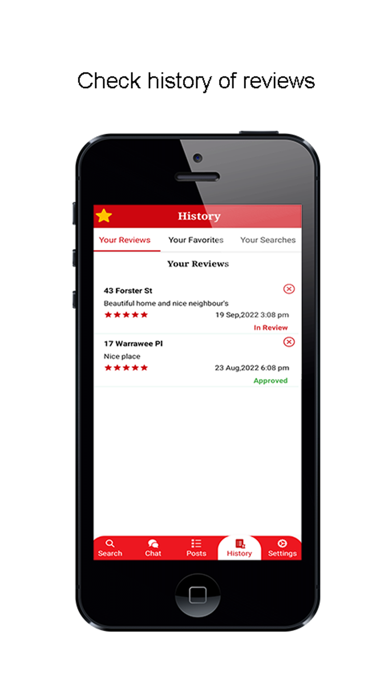 Rental Reviews Screenshot