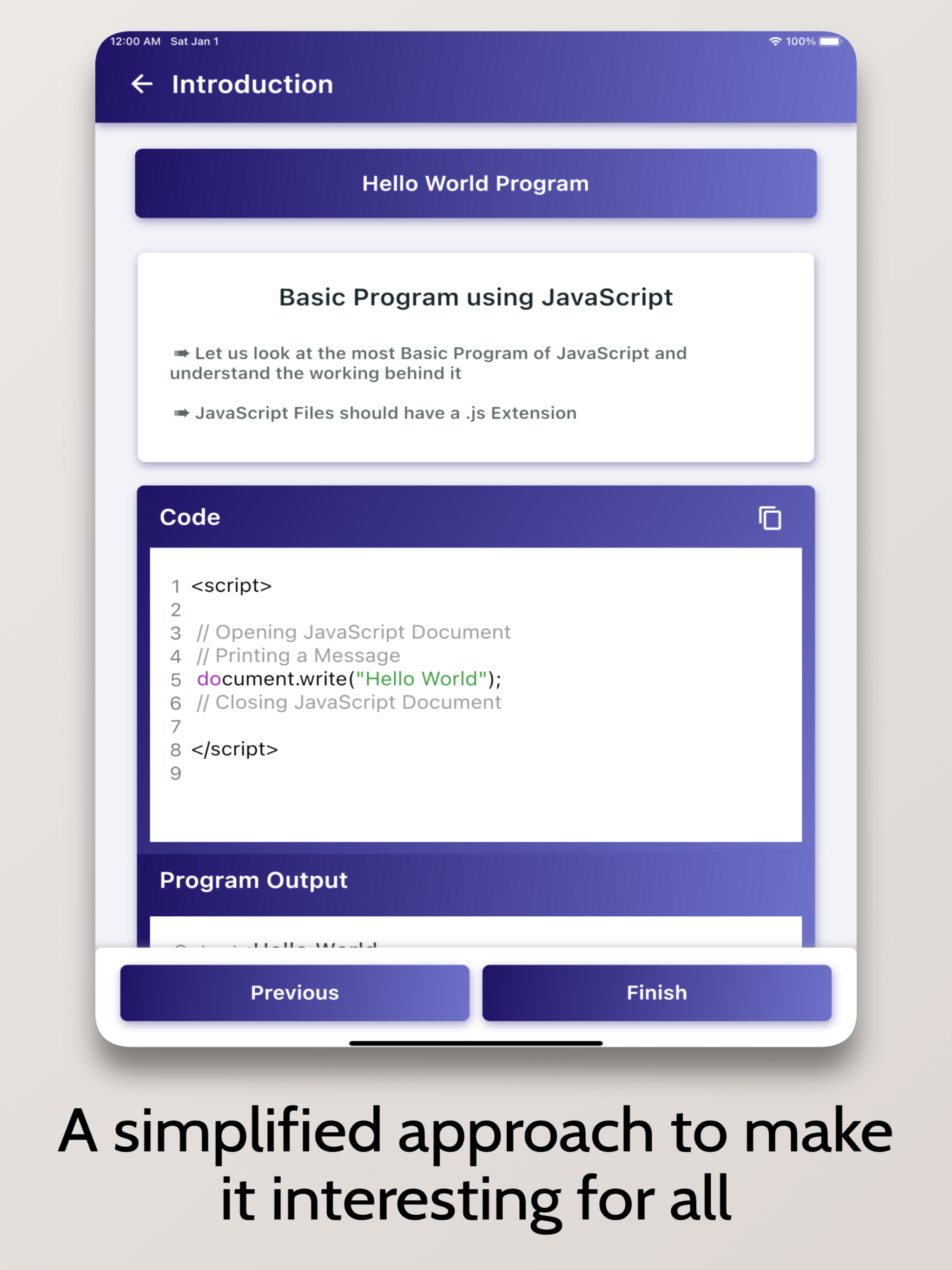 Learn JavaScript - OnePercent