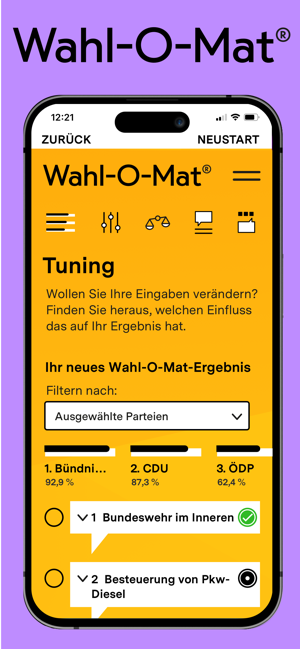‎Wahl-O-Mat Screenshot