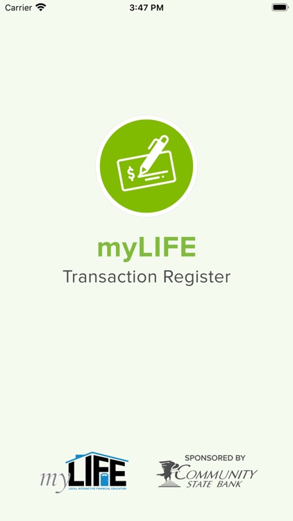 myLIFE Transaction Register screenshot-0