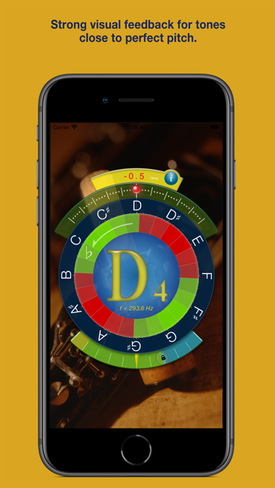 Concert Pitch Instrument Tuner Screenshot