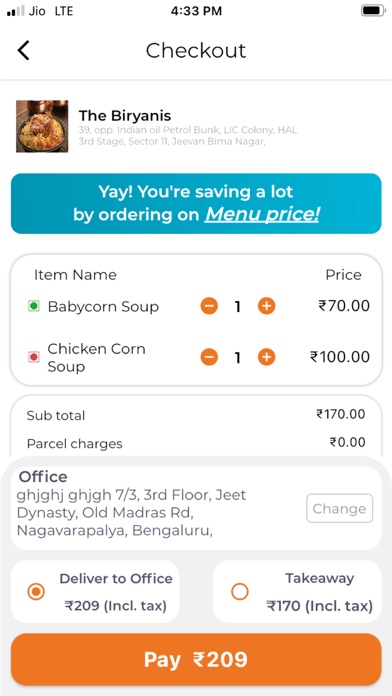 QuGoMeta: Food Delivery Screenshot