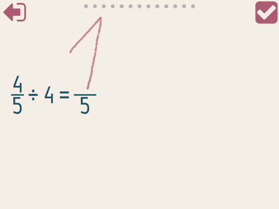 Math Shot Dividing Fractions iPad screenshot