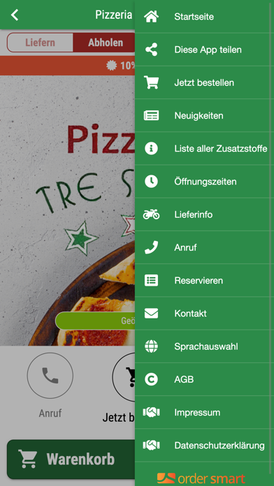 Pizzeria Tre Stelle Duisburg Screenshot