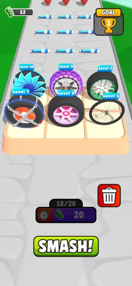 Game screenshot Merge Wheels mod apk