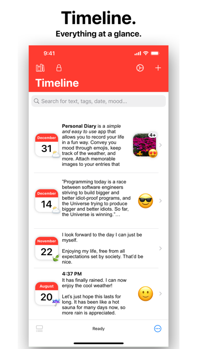 Personal Diary (Journal) App Screenshot
