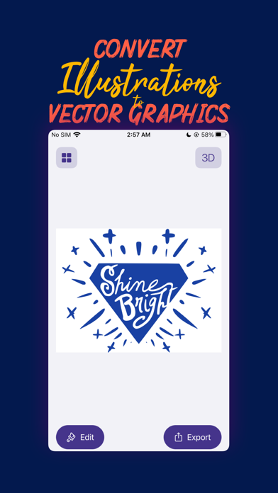 Screenshot #1 pour VectorPad: Image Vectorisation