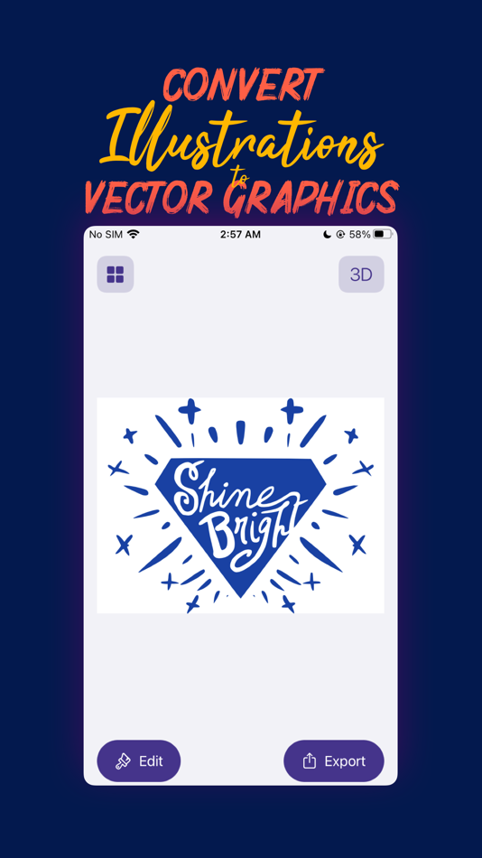 #1. VectorPad: Image Vectorisation (iOS) بواسطة: Squircle Apps LLP