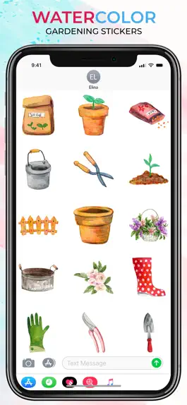 Game screenshot Watercolor Gardening Sticker apk