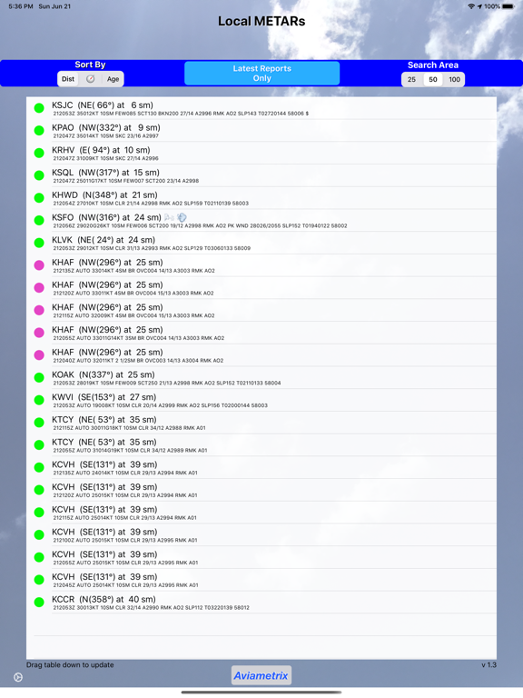 Screenshot #5 pour Local METARs