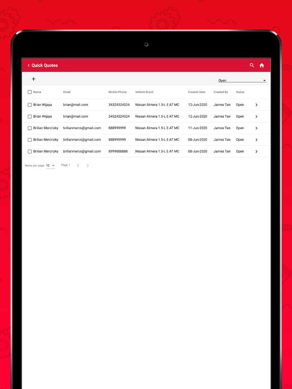 App screenshot