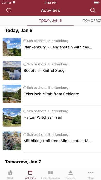 Schlosshotel Blankenburg Screenshot
