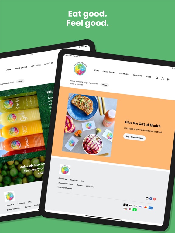 Kaleidoscope Juice iPad screenshot 2 - Food & Drink app