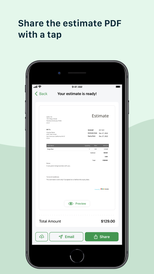 #3. Estimate Generator - Zoho (iOS) 由: Zoho Corporation
