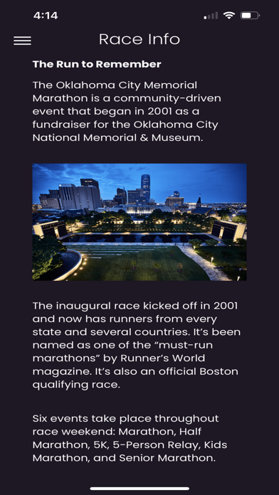 OKC Memorial Marathon Screenshot