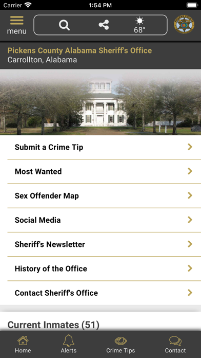 Pickens County AL Sheriff Screenshot