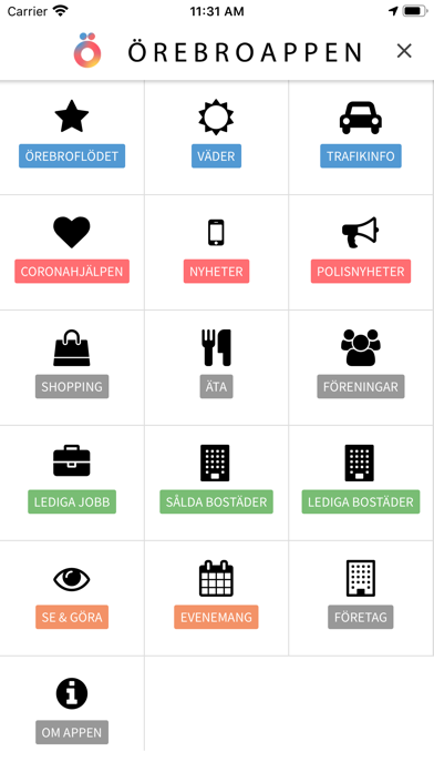 ÖrebroAppen Screenshot