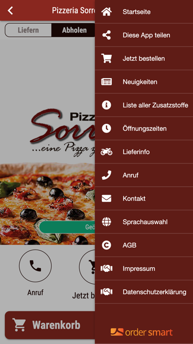 Pizzeria Sorrento Eschborn Screenshot