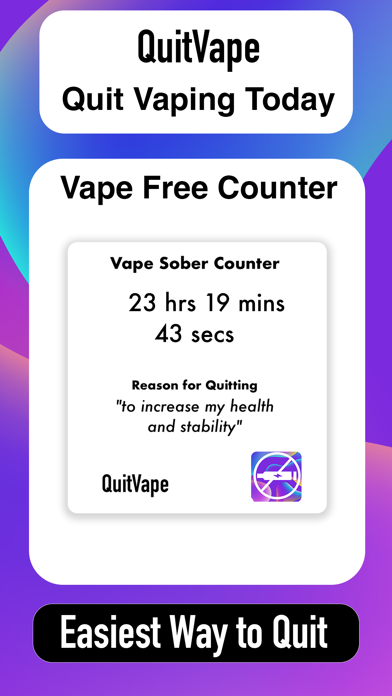 QuitVape: Quit Vaping Tracker Screenshot