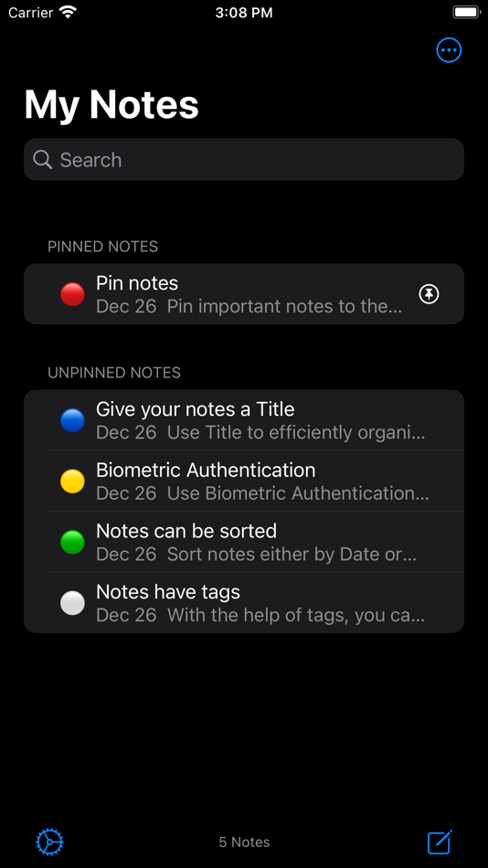 #5. My Notes - Secure & Organised (iOS) 게시자: Rishik Dev